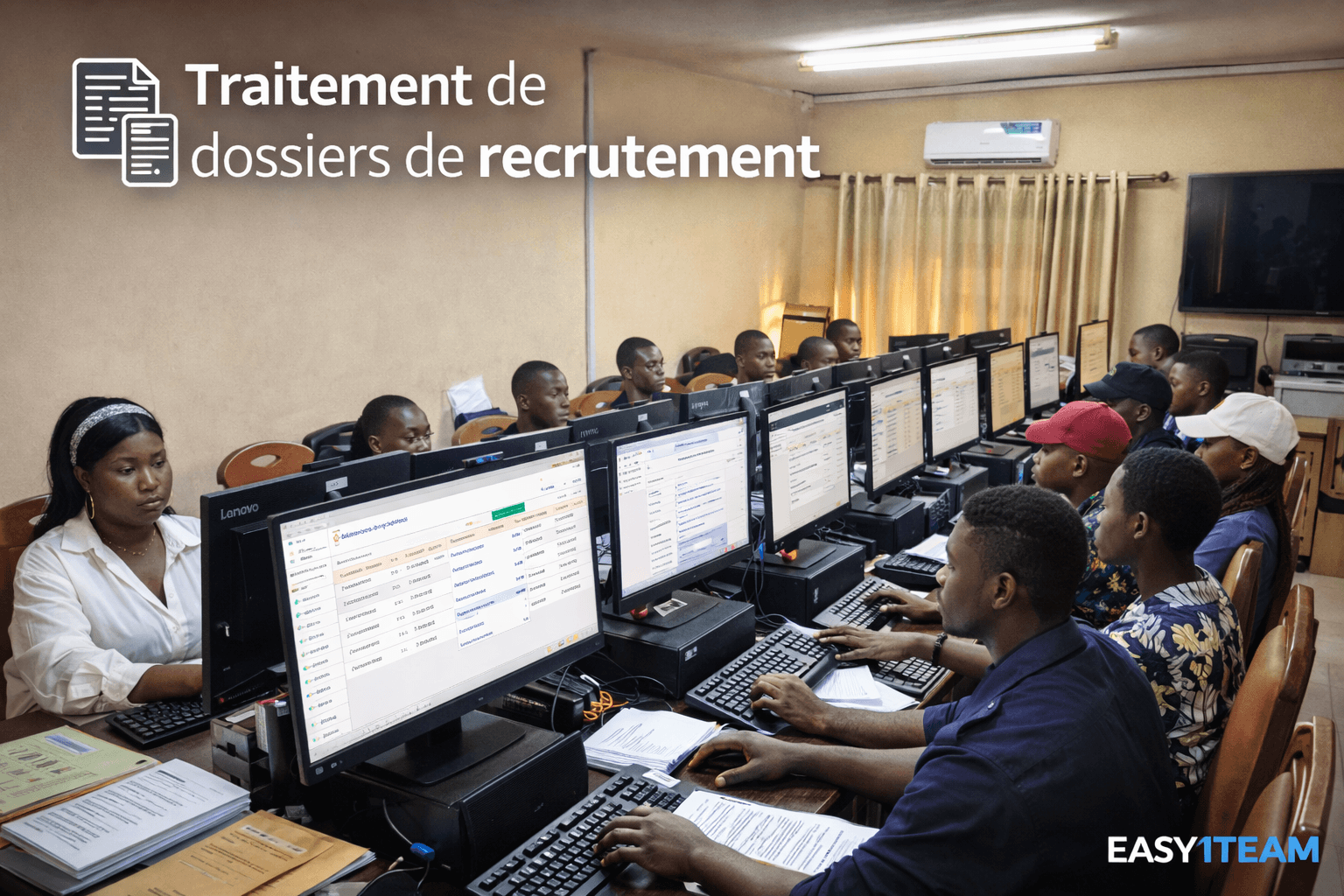 TRAITEMENT DE DOSSIERS SUITE AU RECRUTEMENT EN LIGNE DES FORCES DE DEFENSE ET DE SECURITE